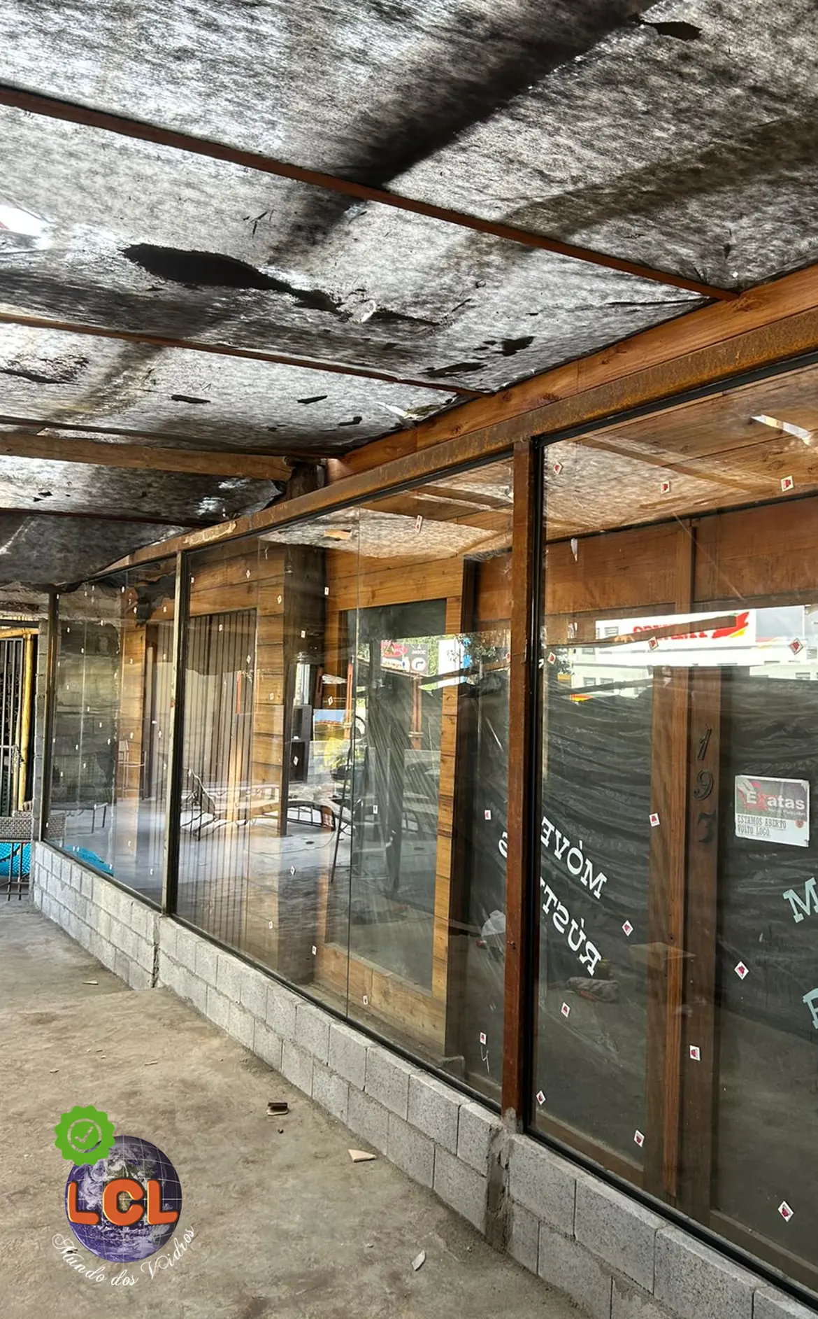 Fechamento de vidro